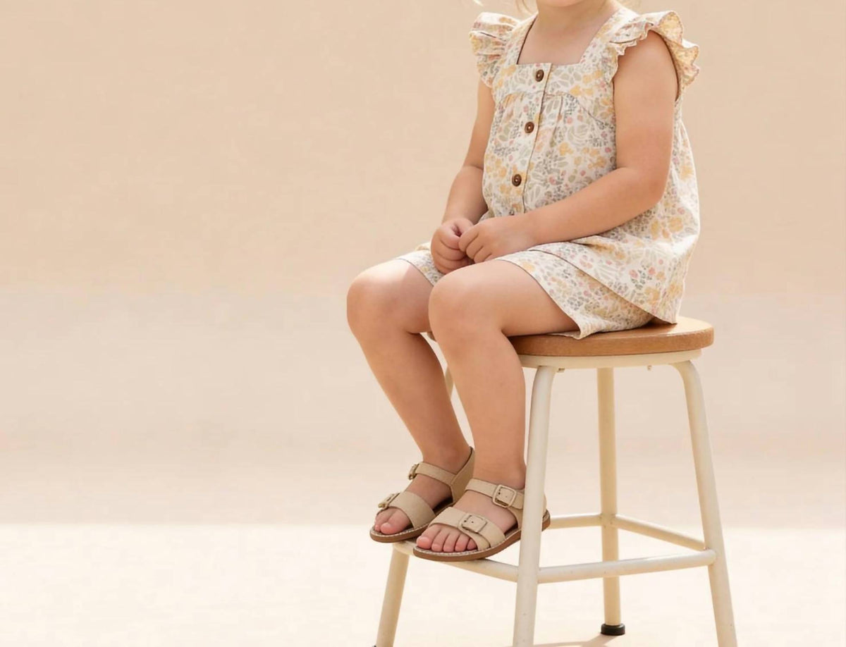 Makemake Organics - Girl's Organic Flutter Top & Shorts Set
