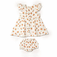 Makemake Organics - Kids' Button Flutter Dress