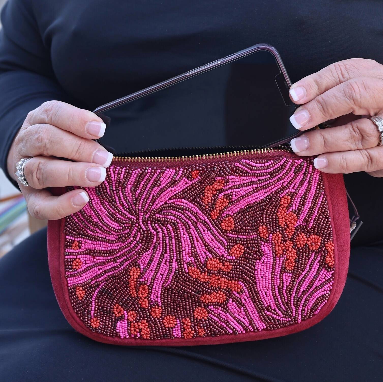 Maliparmi - beaded bag - pink - women - 