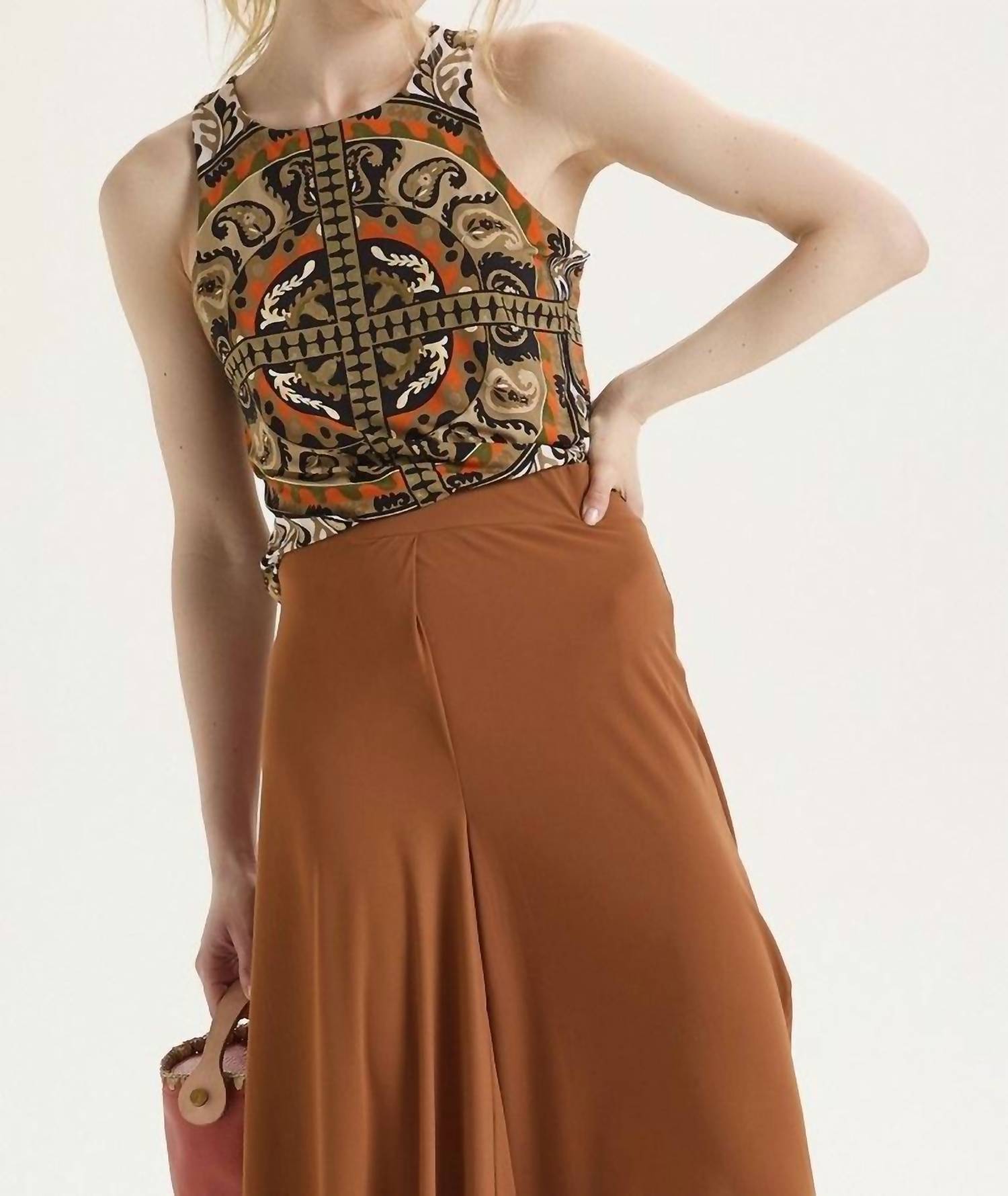 Maliparmi - Suzani Tank - brown - clothing - tank - tops