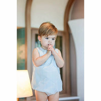 Maniere - Boy's Striped Faux Tab Romper