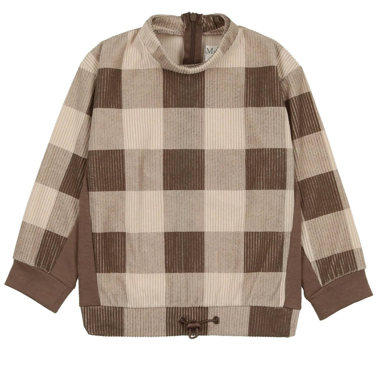 Maniere - Corduroy Plaid Toggle Top