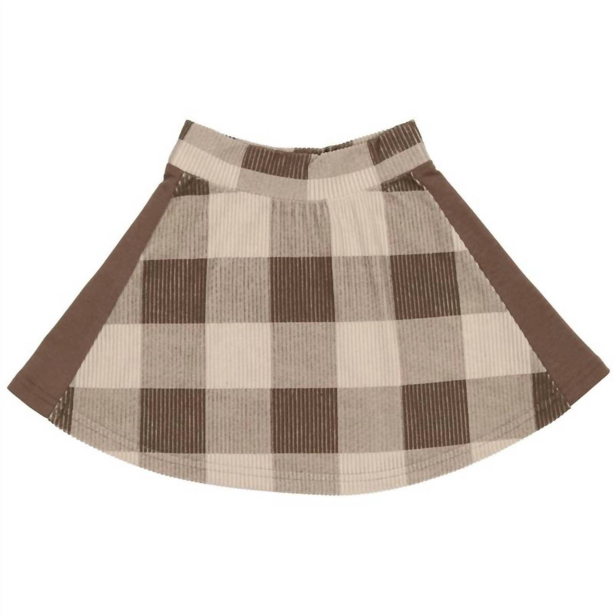 Maniere - Corduroy Plaid Toggle Top