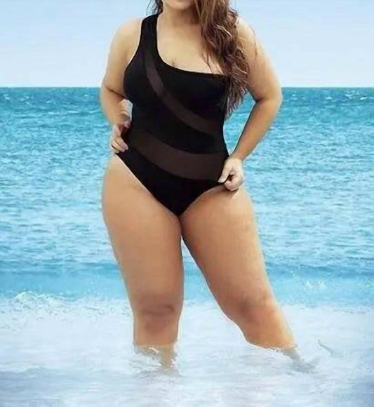 Mapale - Sophia One Piece Swimsuit Plus - black - clothing - one - pieces