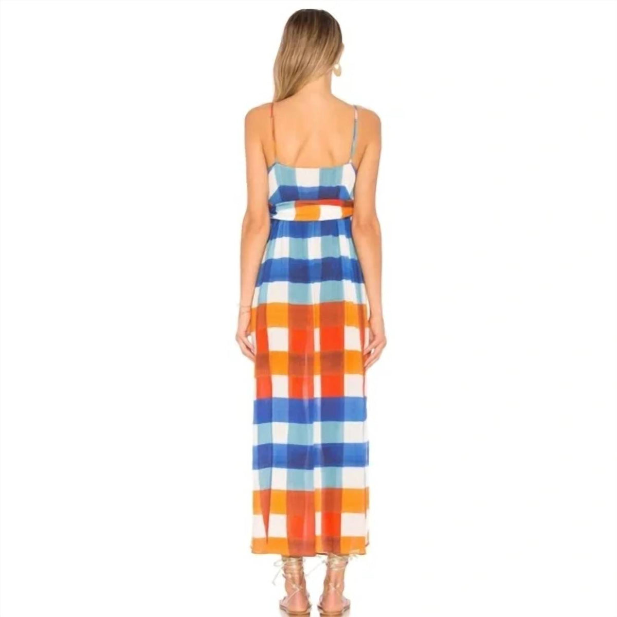 Mara Hoffman - Wrap-effect Plaid Checked Tencel Maxi Dress