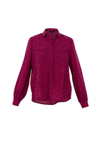 Marble - Marissa Print Oversized Blouse