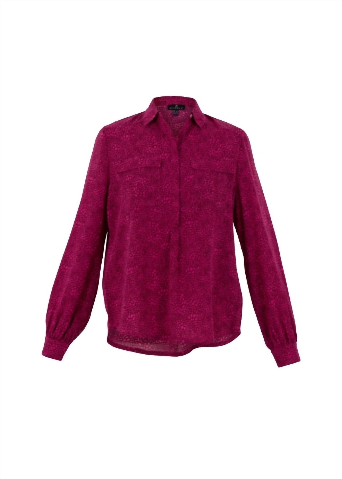 Marble - Marissa Print Oversized Blouse