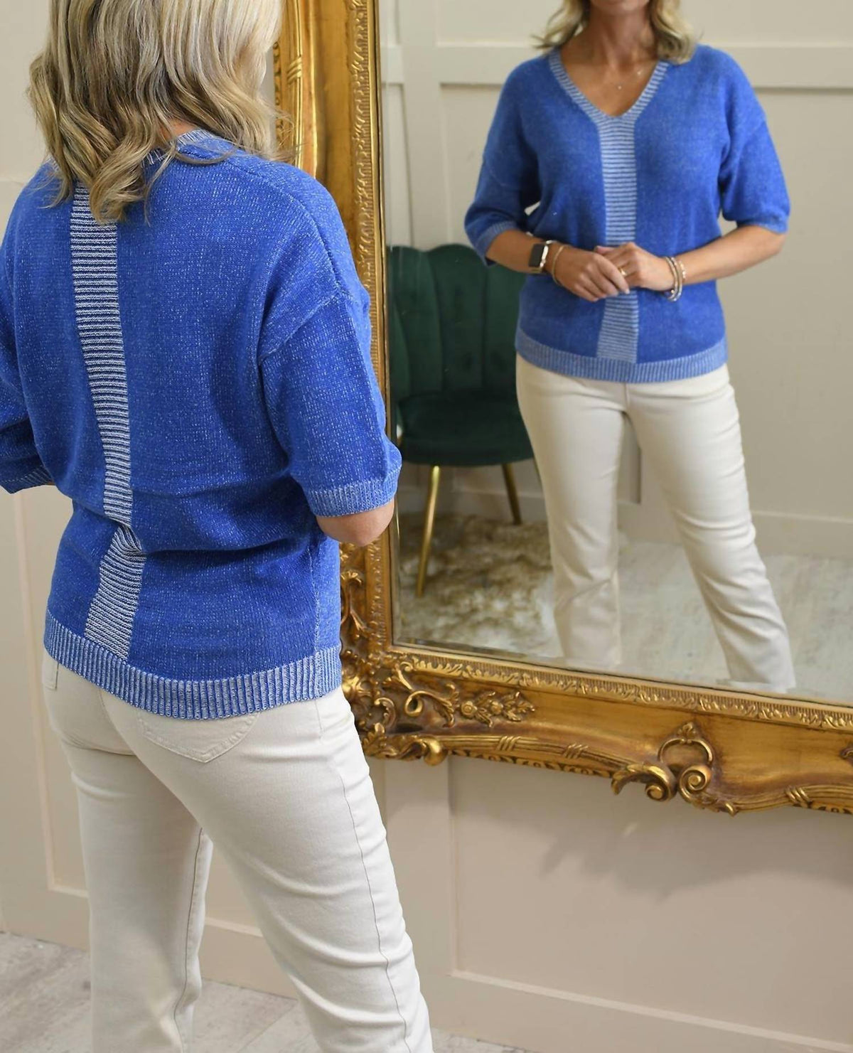 Marble - Summer V-neck Sweater