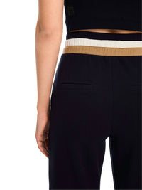 Marc Cain - Ankle Length Trouser - blue - clothing - cotton - blend