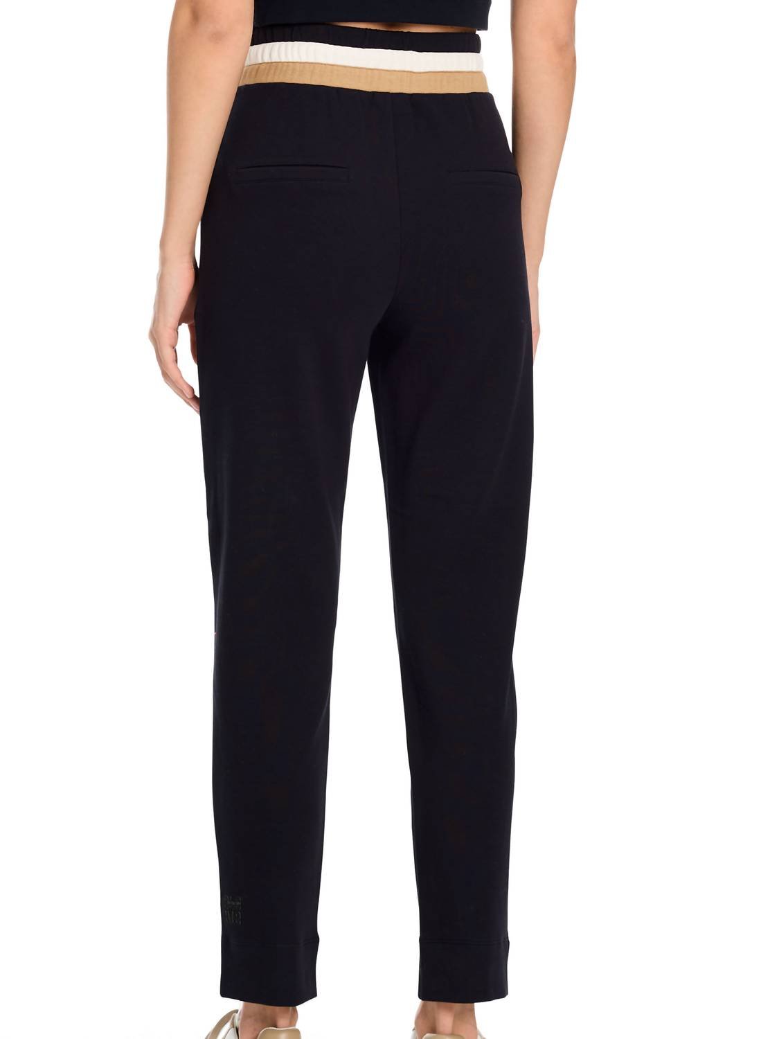 Marc Cain - Ankle Length Trouser - blue - clothing - cotton - blend
