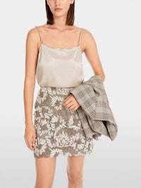 Marc Cain - Cami Top With Rhinestone Strap - beige - camisoles - clothing