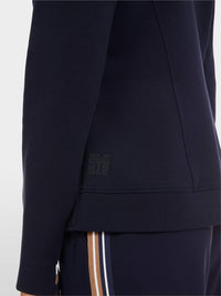 Marc Cain - Fitted Jersey Blazer - blazers - blue - clothing