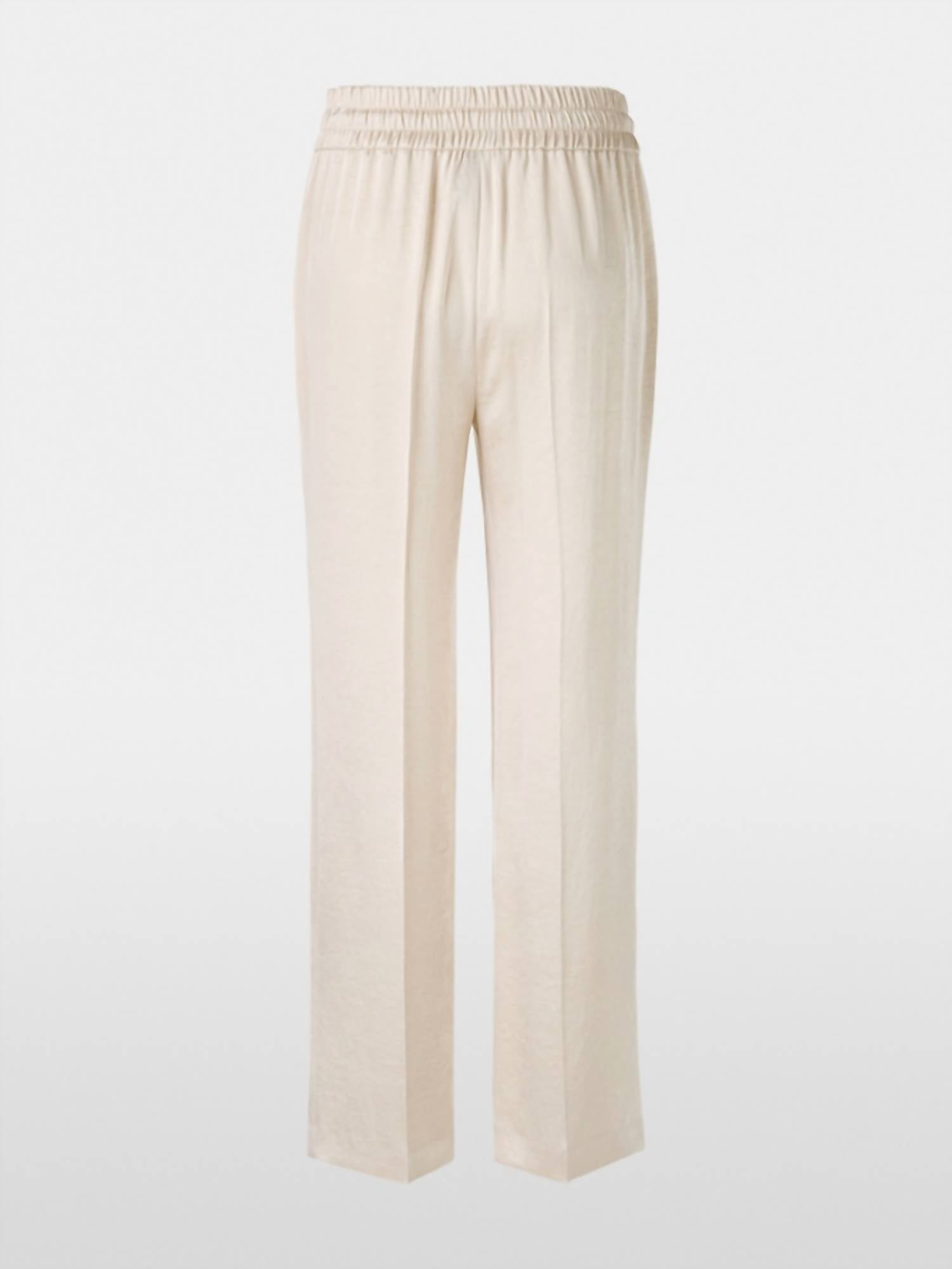 Marc Cain - Trousers With Fine Shimmer - beige - clothing - pants