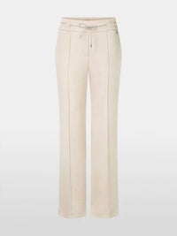 Marc Cain - Trousers With Fine Shimmer - beige - clothing - pants