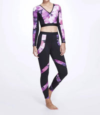 Marchesa Athleisure - Louisa Long Sleeve V-neck Top