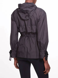 Marchesa Athleisure - Mecoly Hooded Ruffle Rain Jacket