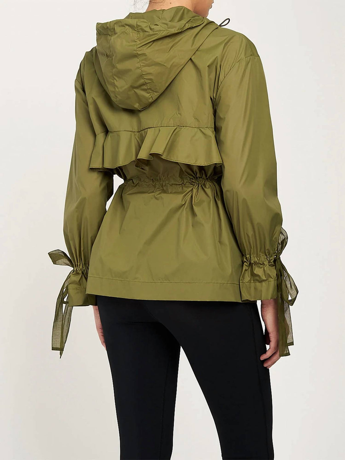 Marchesa Athleisure - Mecoly Hooded Ruffle Rain Jacket