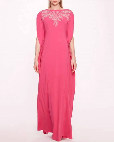 Marchesa - Embroidered Cape Kaftan