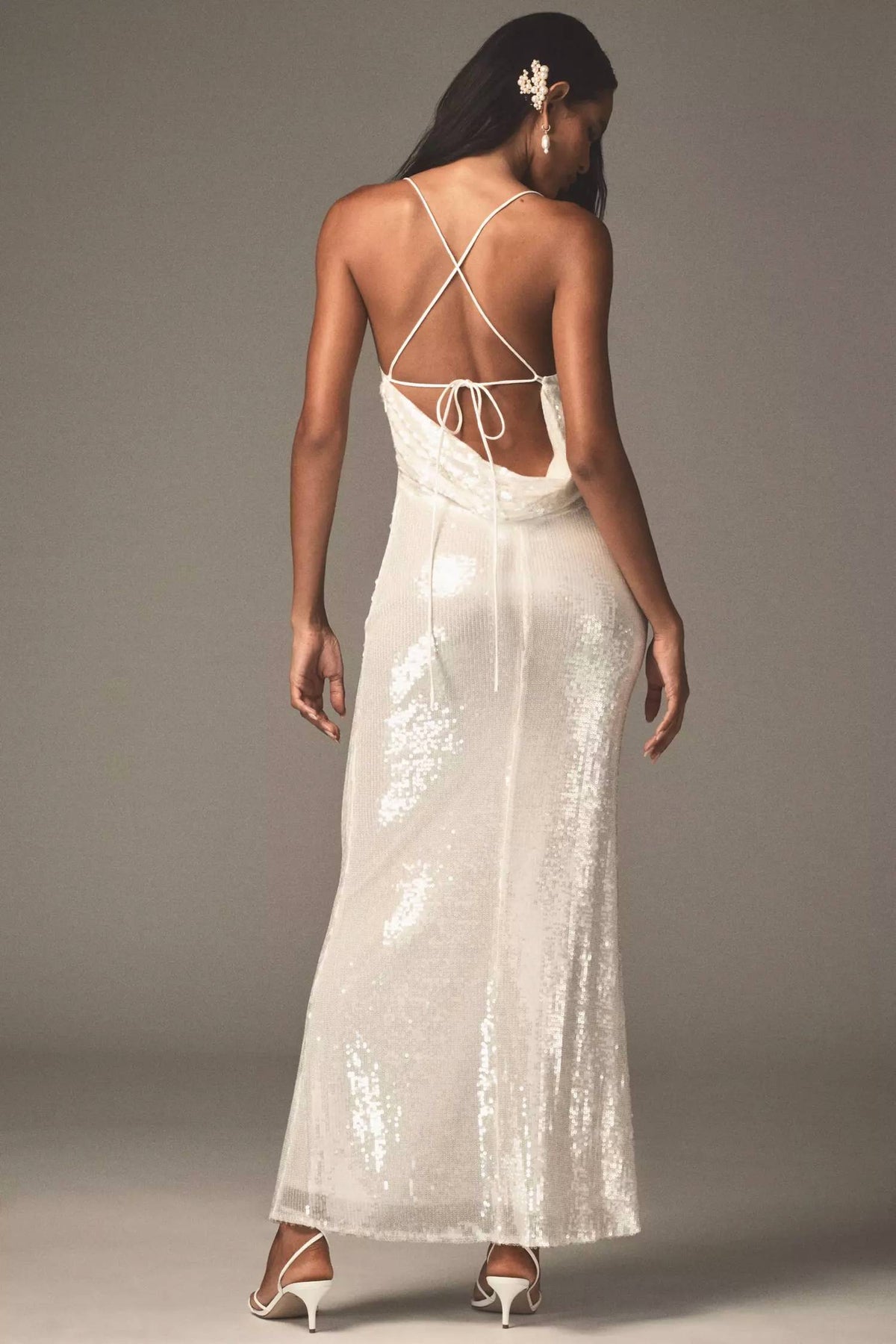 Mare Mare - Cowl Neck Sequin Maxi Dress