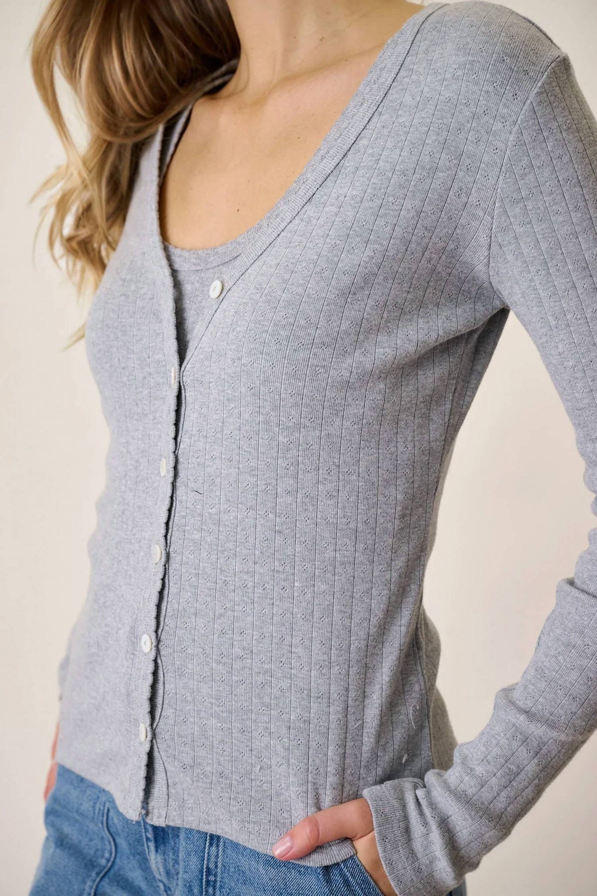Marea - Pointelle Cardigan