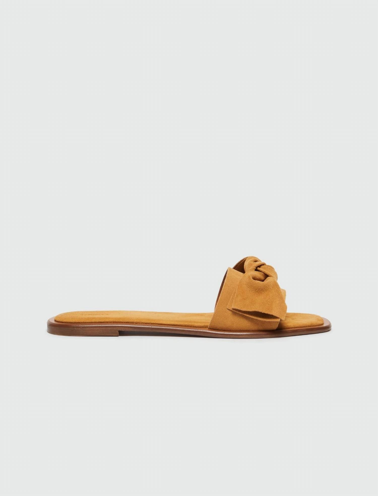 Marella - Cesare - Suede Flat Sandals - brown - sandals - shoes