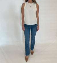 Marella - Georgette Sorona Tank Top - clothing - polyester - solid