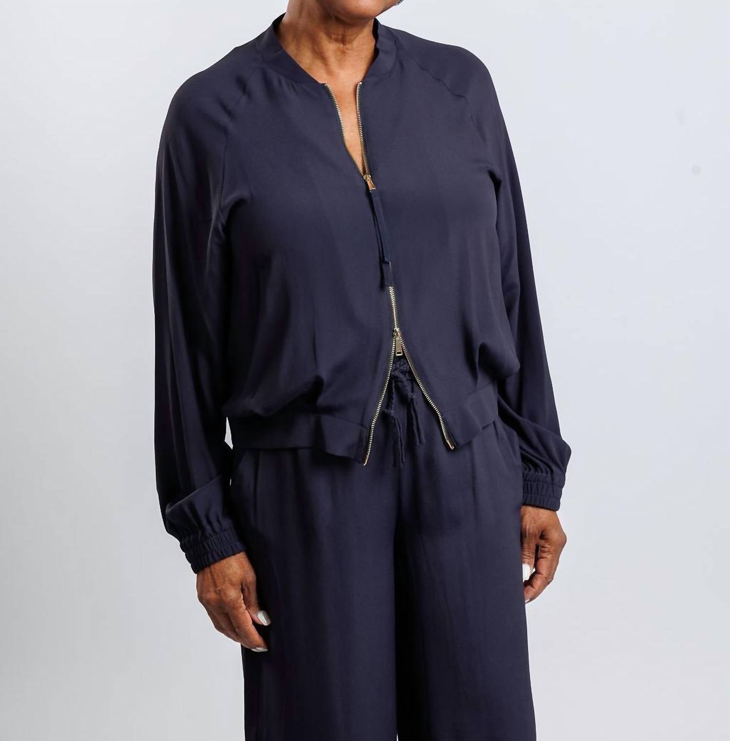 Marella - Grinta Crepe Jacket - blue - casual - jacket - clothing