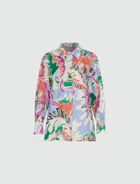 Marella - Printed Linen Short Blouse
