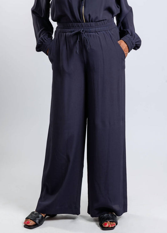 Marella - Vivaio Crepe Pants - blue - clothing - pants