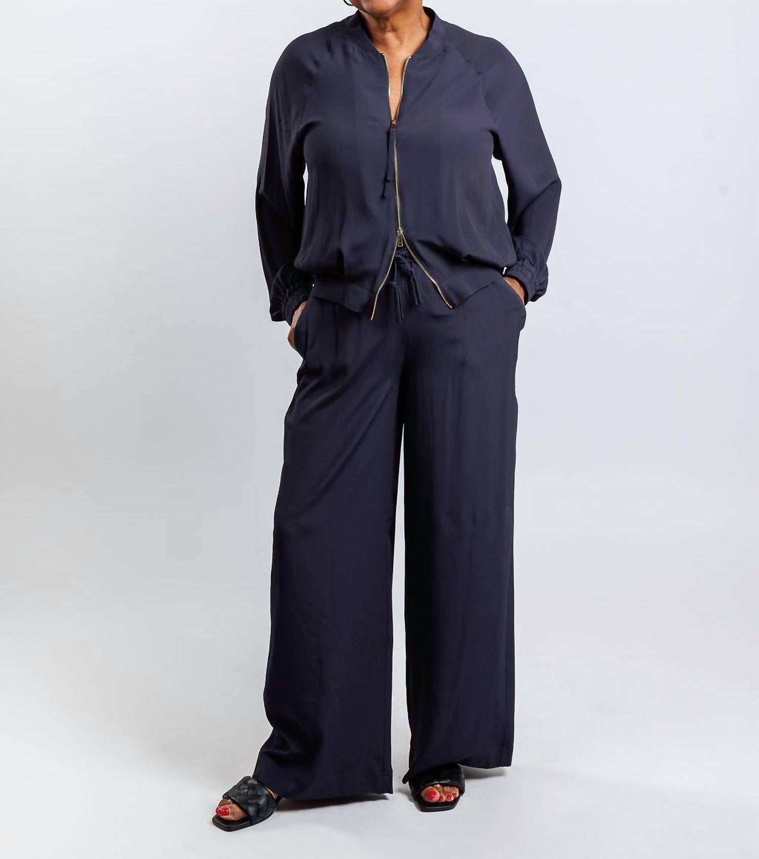 Marella - Vivaio Crepe Pants - blue - clothing - pants