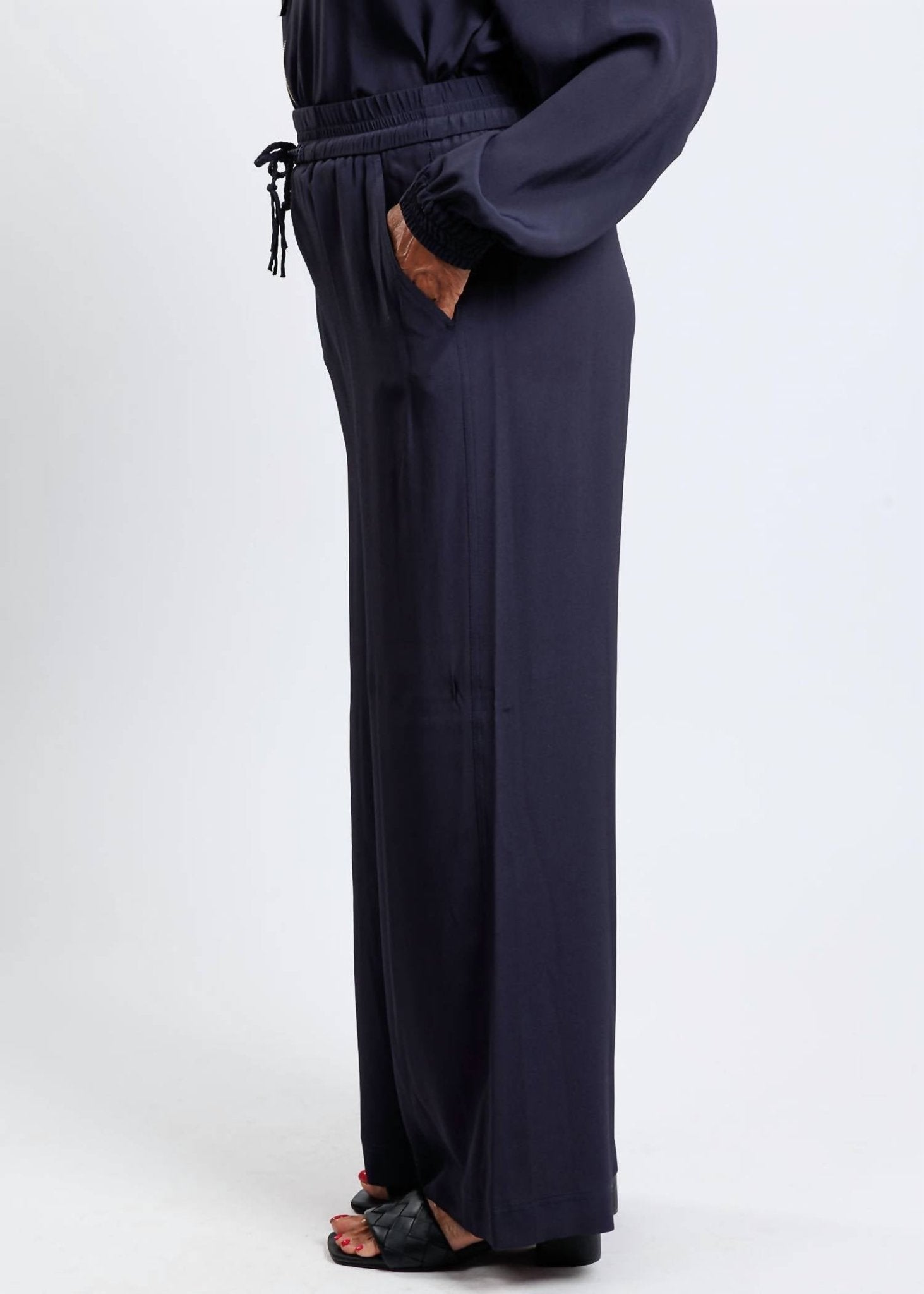 Marella - Vivaio Crepe Pants - blue - clothing - pants