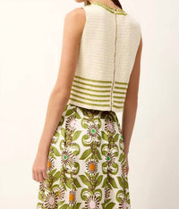 Marie Oliver - Cass Crochet Knit Sleeveless Top