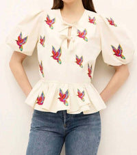 Marie Oliver - Estella V-neck Top