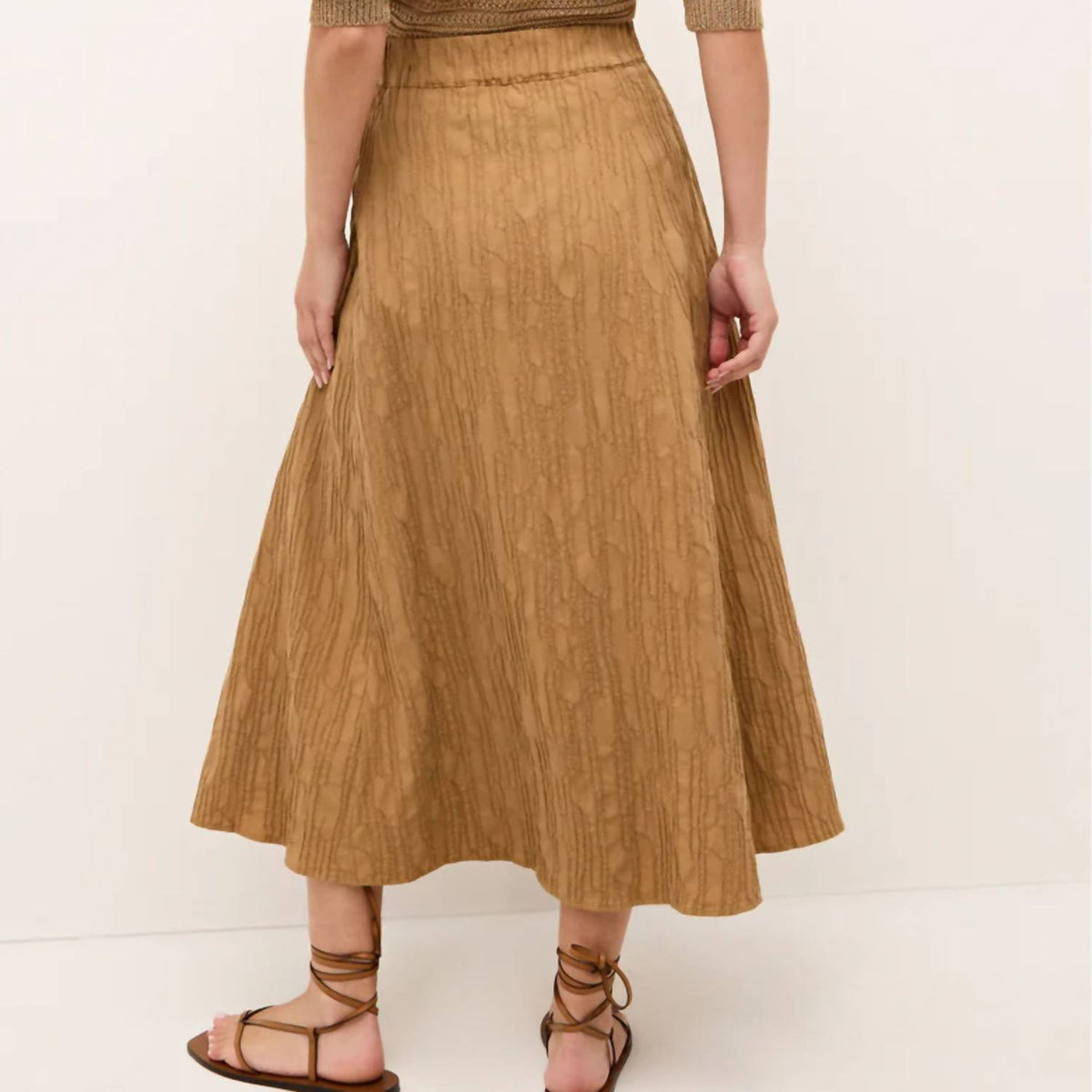 Marie Oliver - Sasha Pull-on Cotton Midi Skirt
