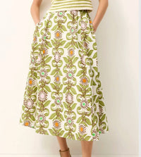 Marie Oliver - Sasha Pull-on Printed Midi Skirt