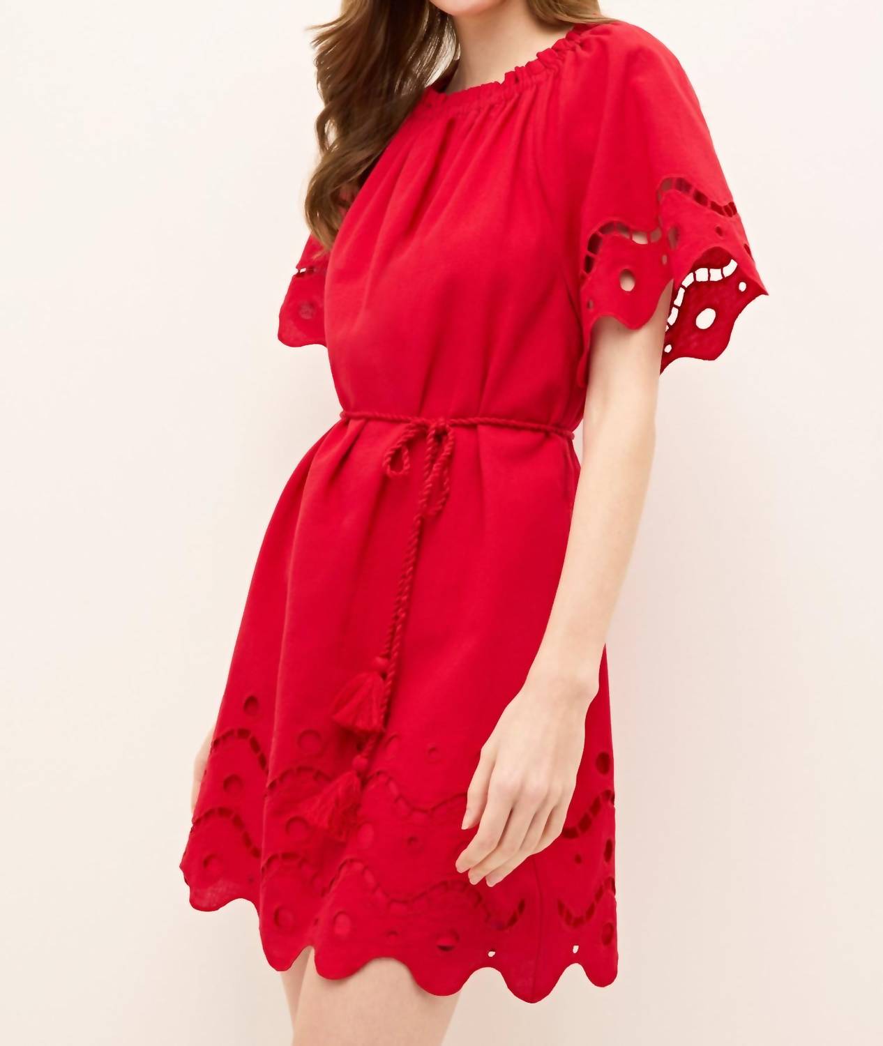 Marie Oliver - Tegan Dress Fresno Eyelet - clothing - cotton - blend - dresses