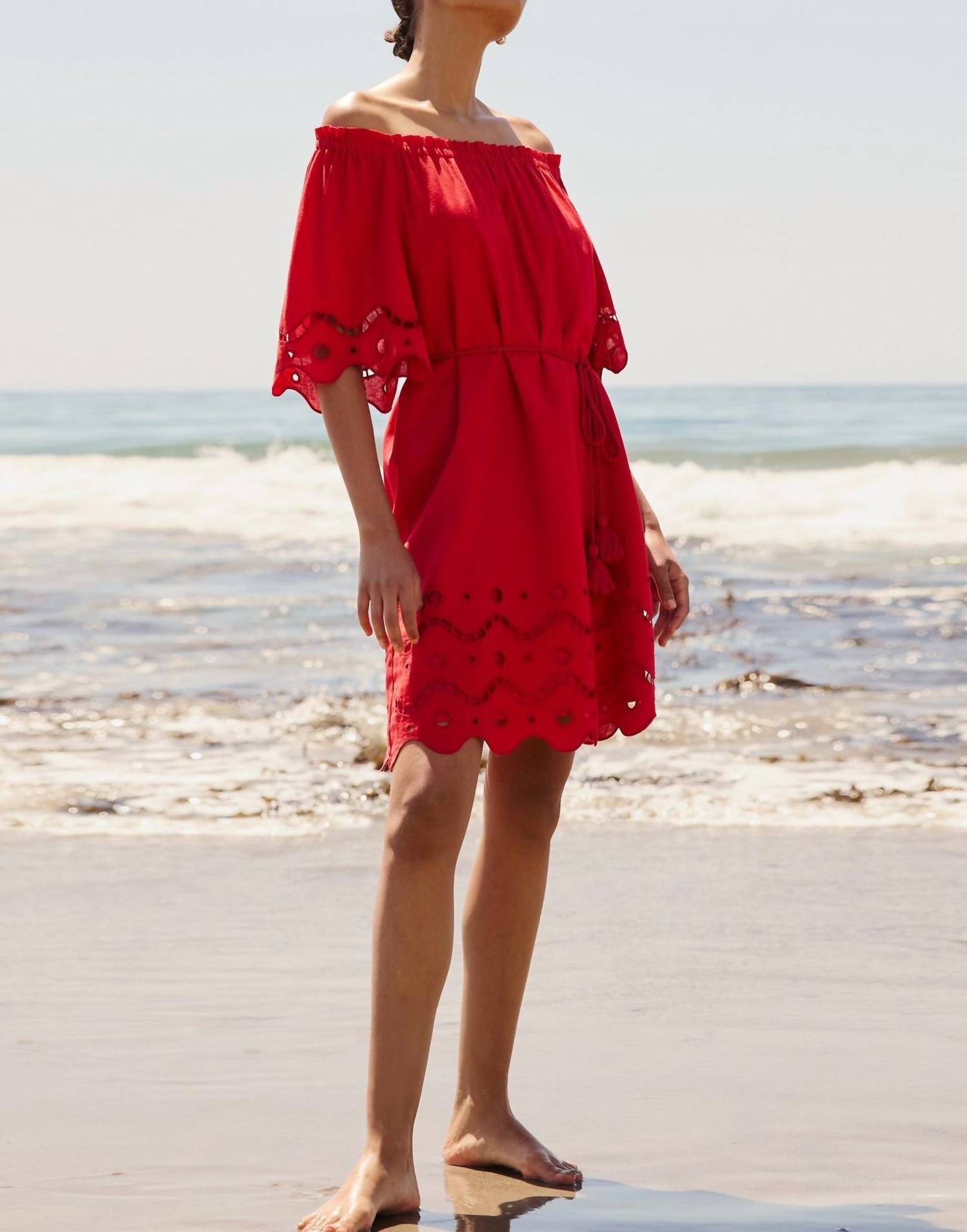 Marie Oliver - Tegan Dress Fresno Eyelet - clothing - cotton - blend - dresses