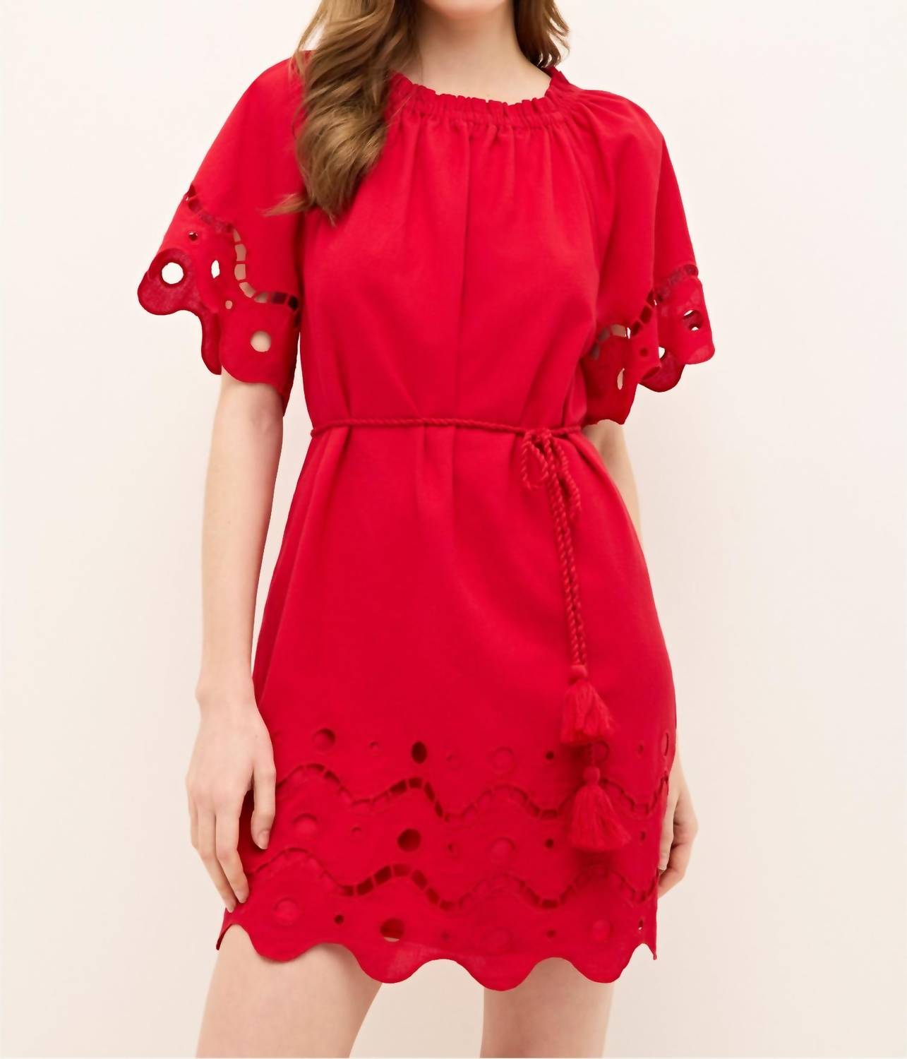 Marie Oliver - Tegan Dress Fresno Eyelet - clothing - cotton - blend - dresses