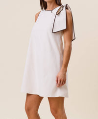 Marigold - Tie Shoulder Shift Dress