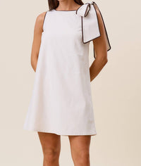 Marigold - Tie Shoulder Shift Dress