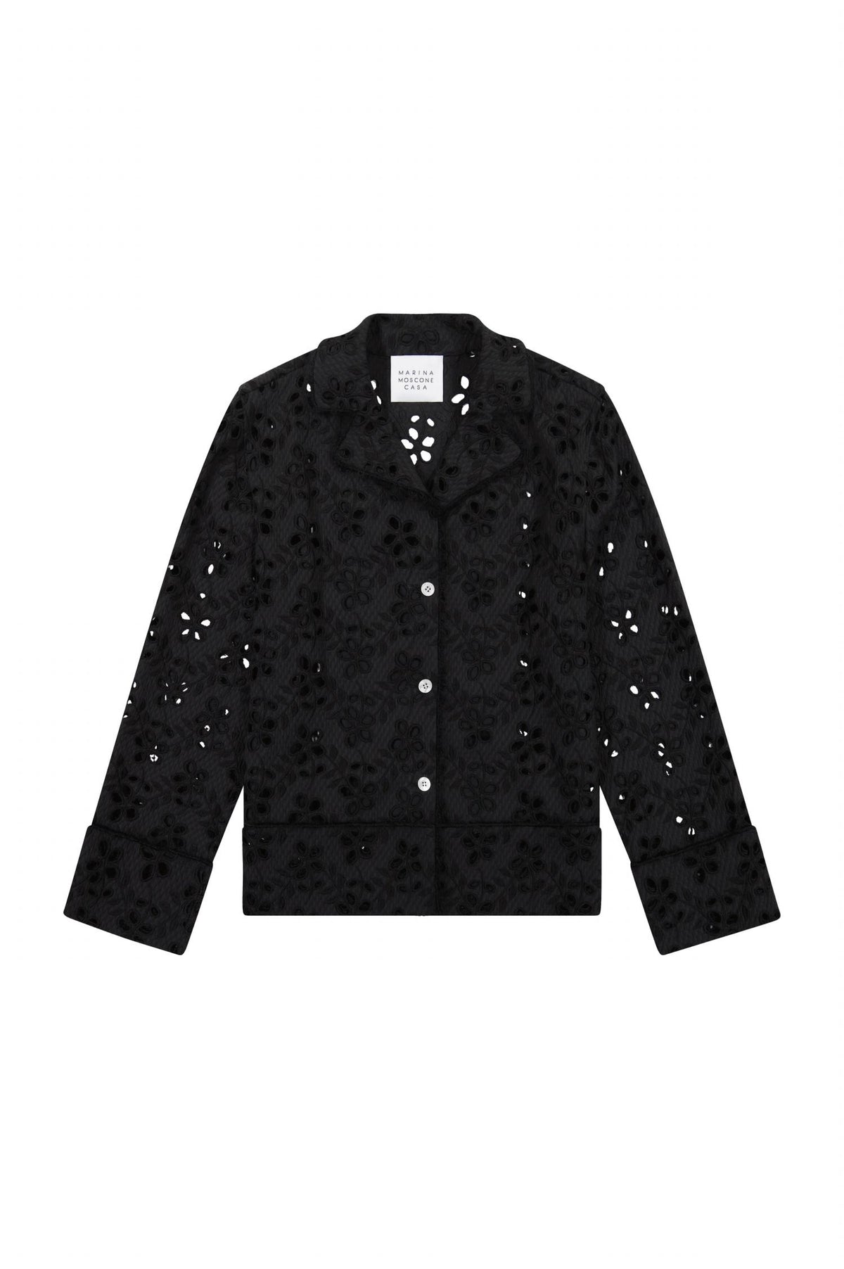 Marina Moscone - Women's Cotton Eyelet Pajama Set