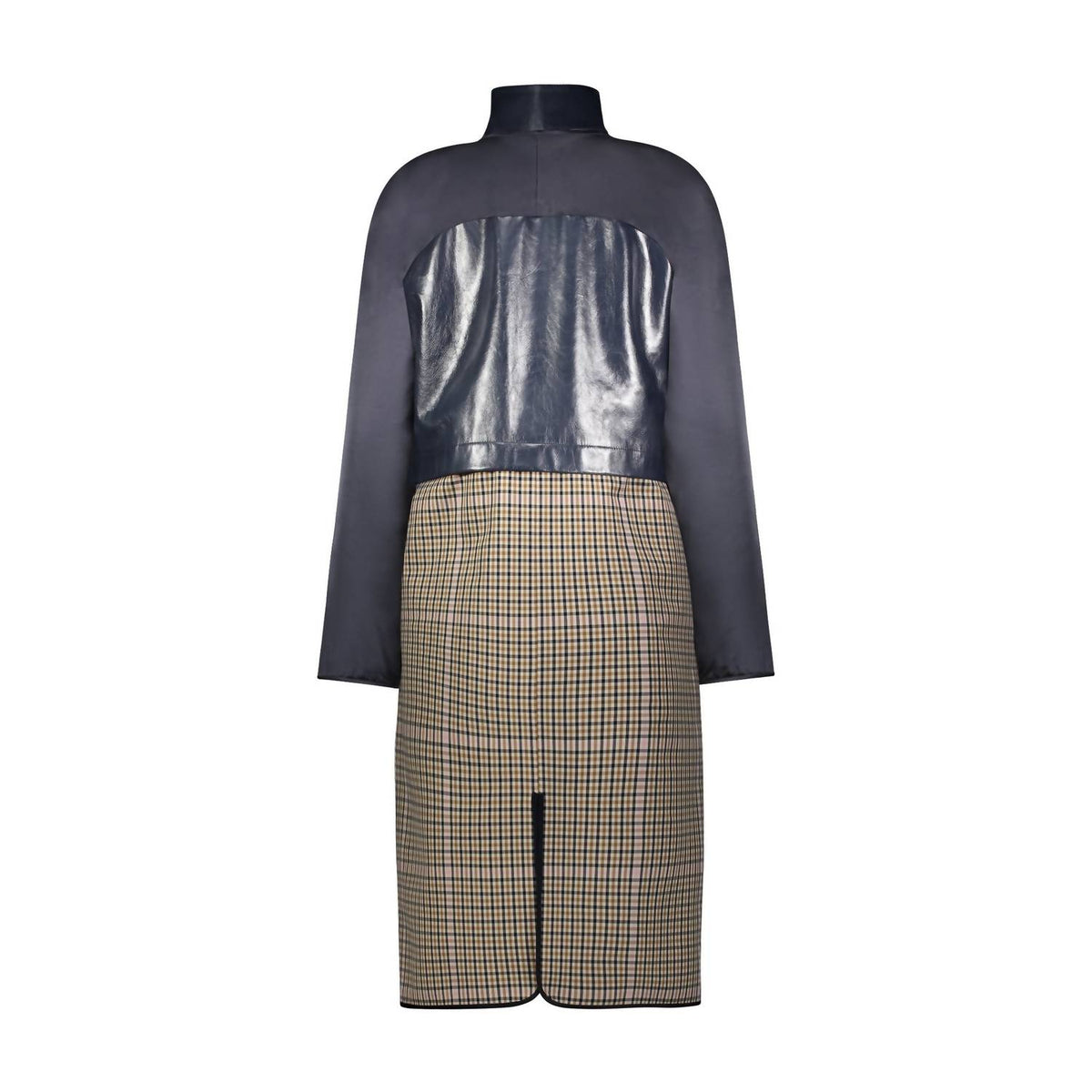 Marina Moscone - Women's Removable Funnel Collar Trench Coat