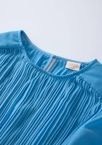 Marlo - Girl's Brittany Dress - blue - casual - clothing