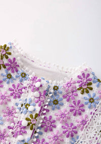 Marlo - Girl's Sadie Embroidered Top - blouses - clothing - floral
