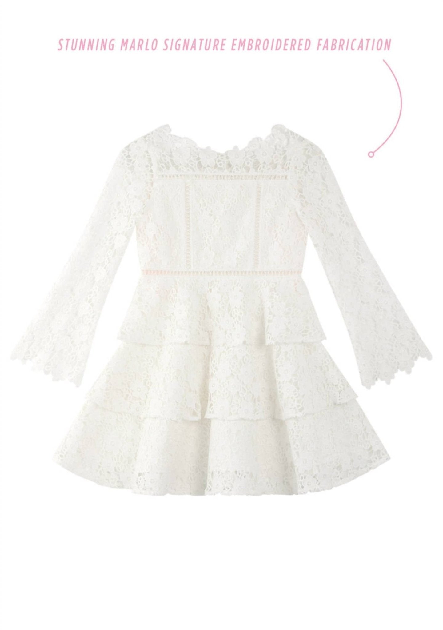 Marlo - Girl's Wonderland Embroidered Dress - clothing - dresses - formal