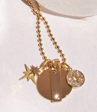 Marlyn Schiff - Women's Charm Necklace - gold - goldtone - jewelry