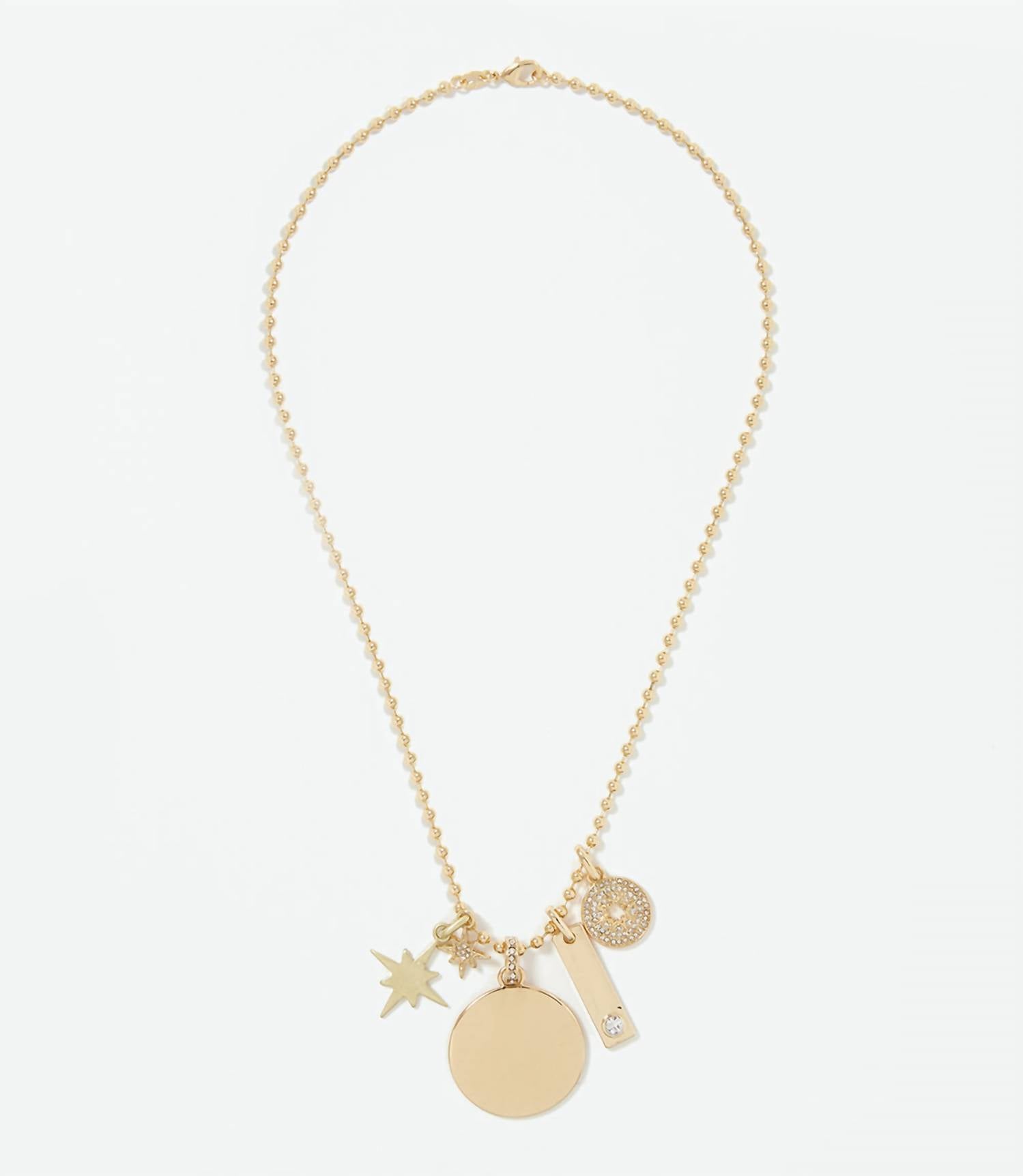 Marlyn Schiff - Women's Charm Necklace - gold - goldtone - jewelry