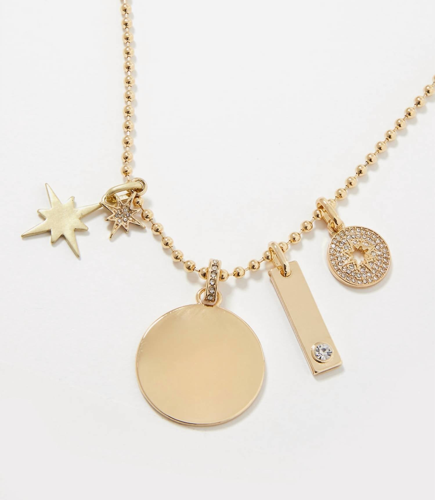 Marlyn Schiff - Women's Charm Necklace - gold - goldtone - jewelry