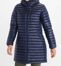 Marmot - LONG AVANT FEATHERLESS HOODY - blue - clothing - coats