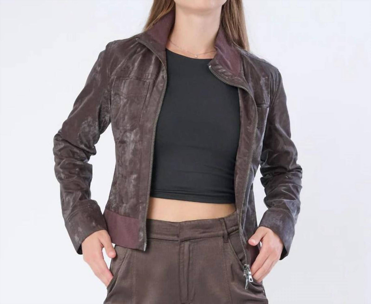 Marrakech - Etna Sueded Patent Leather Jacket